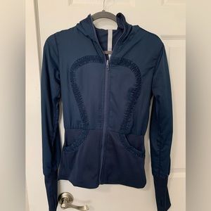 Lululemon Navy Blue Full Zip Training Jacket size 6